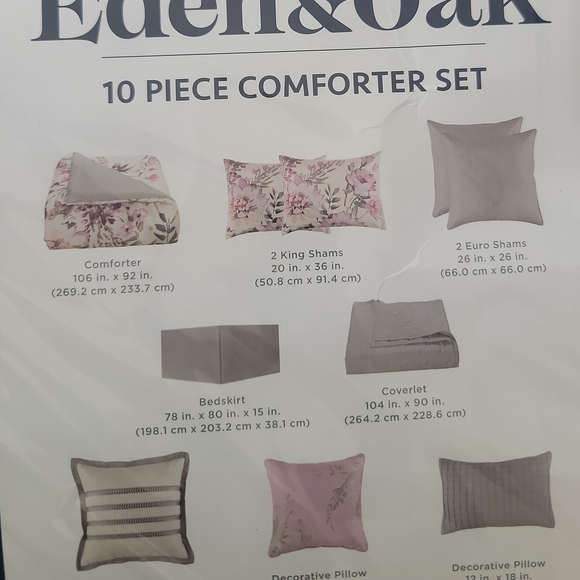 Floral Comforter Set - King, NEW IN BAG - Picture 3 of 4